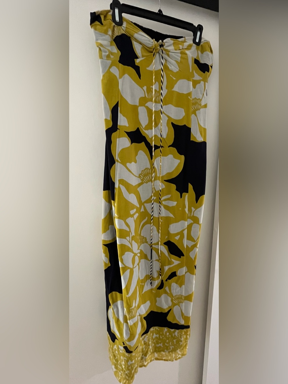NWT LOFT Bold Floral Maxi Dress in Mustard, White & Blue